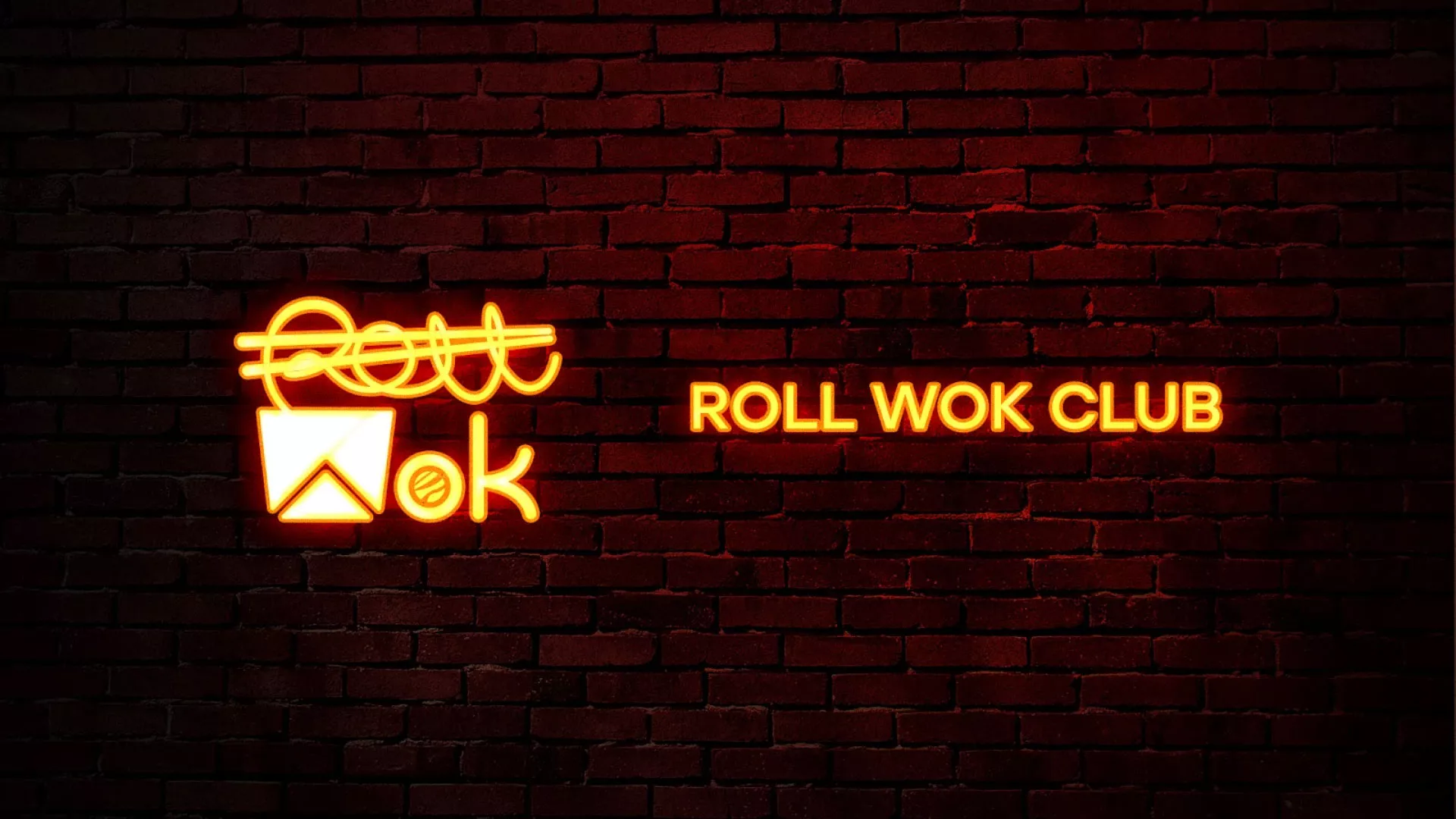 Разработка интерьерной вывески суши-бара «Roll Wok Club» в Городовиковске