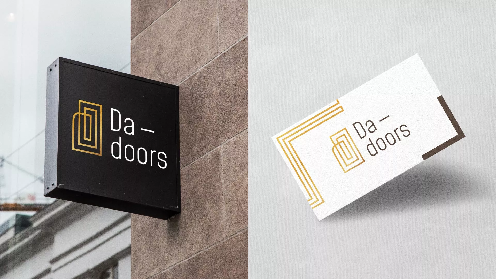 Разработка логотипа для компании «DA-DOORS» в Городовиковске